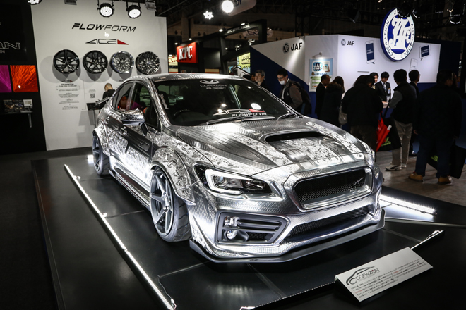 車のボディ加工にはエングレービングと3dメタルペイントが流行るかも クール レーシング Wrx Sti